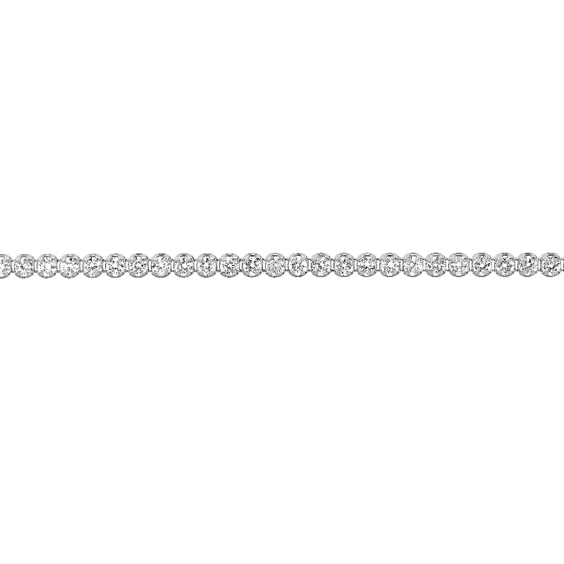 Jutting gem bracelet-Auriya 14K Gold Adjustable Lab Grown Round Diamond Tennis Bracelet 4.00 ct. tw. (E-F VS)