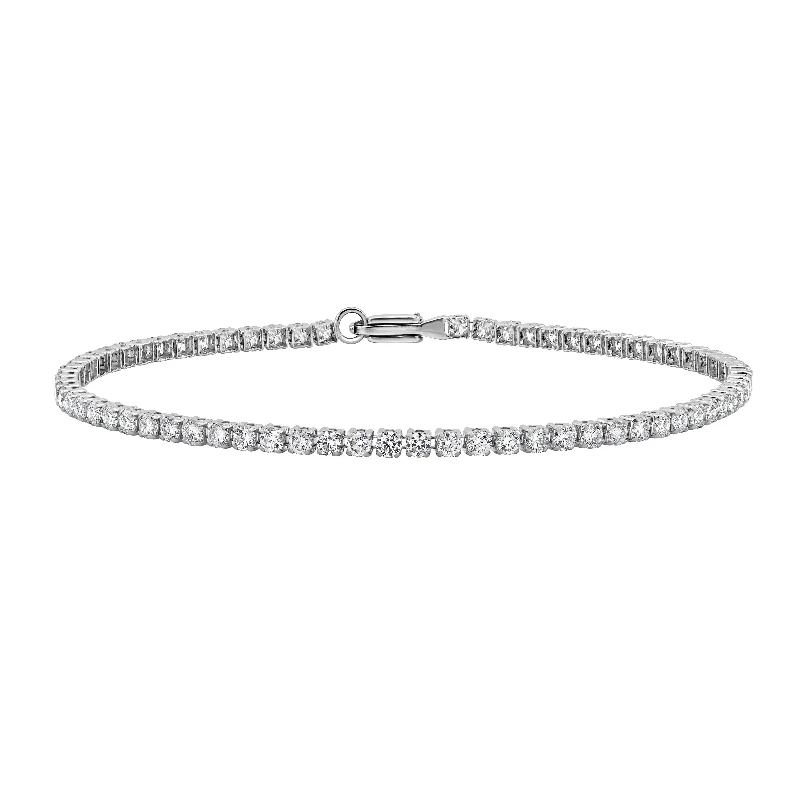 Varied stone bracelet-Auriya 14K Gold Lab Grown Round Diamond Tennis Bracelet 1.00 to 4.00ct. tw. (E-F VS)