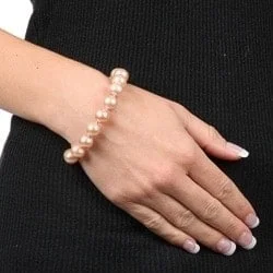 Dusk moon bracelet-DaVonna 14k Gold 10-11mm Pink Freshwater Pearl Bracelet 8-inch