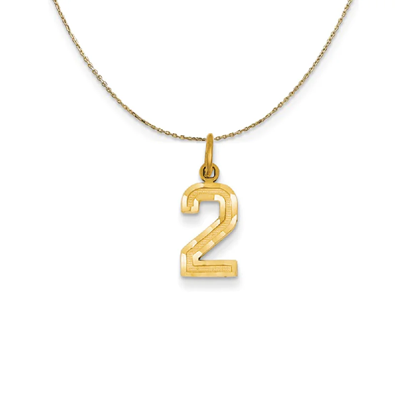 14k Yellow Gold, Varsity, Sm D/C Necklace Number 2