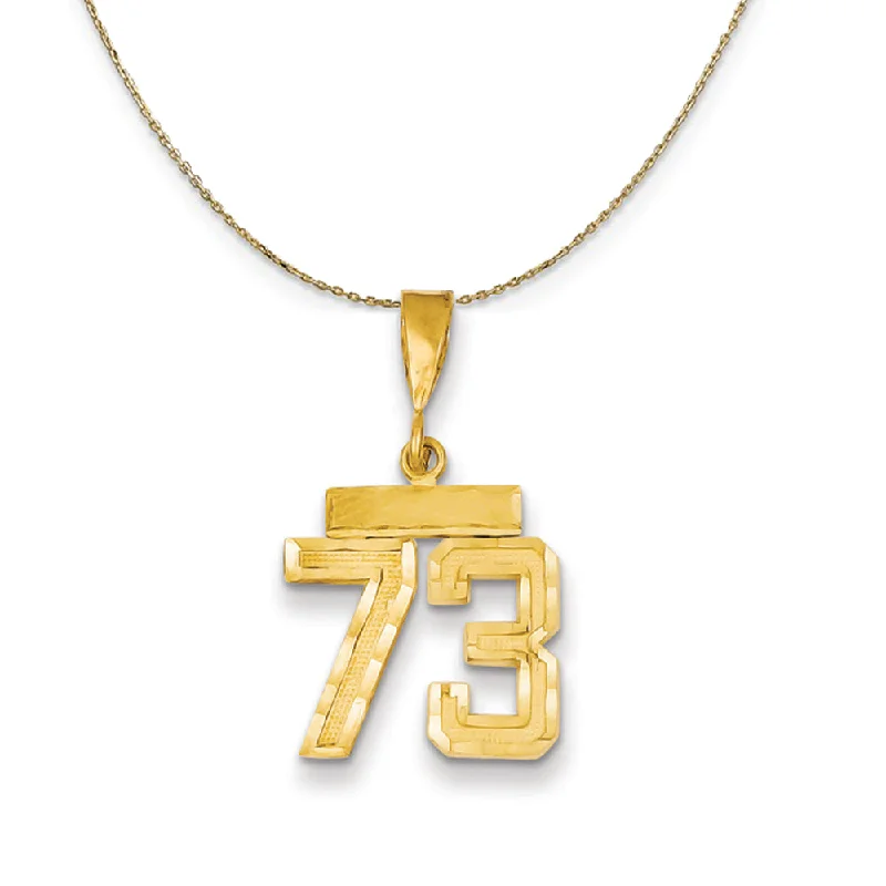 Forged gold necklace-14k Yellow Gold, Varsity, Sm D/C Necklace Number 73