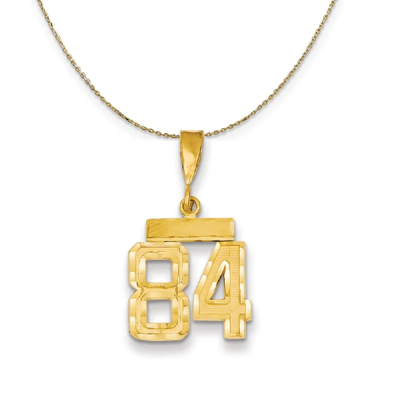 14k Yellow Gold, Varsity, Sm D/C Necklace Number 84