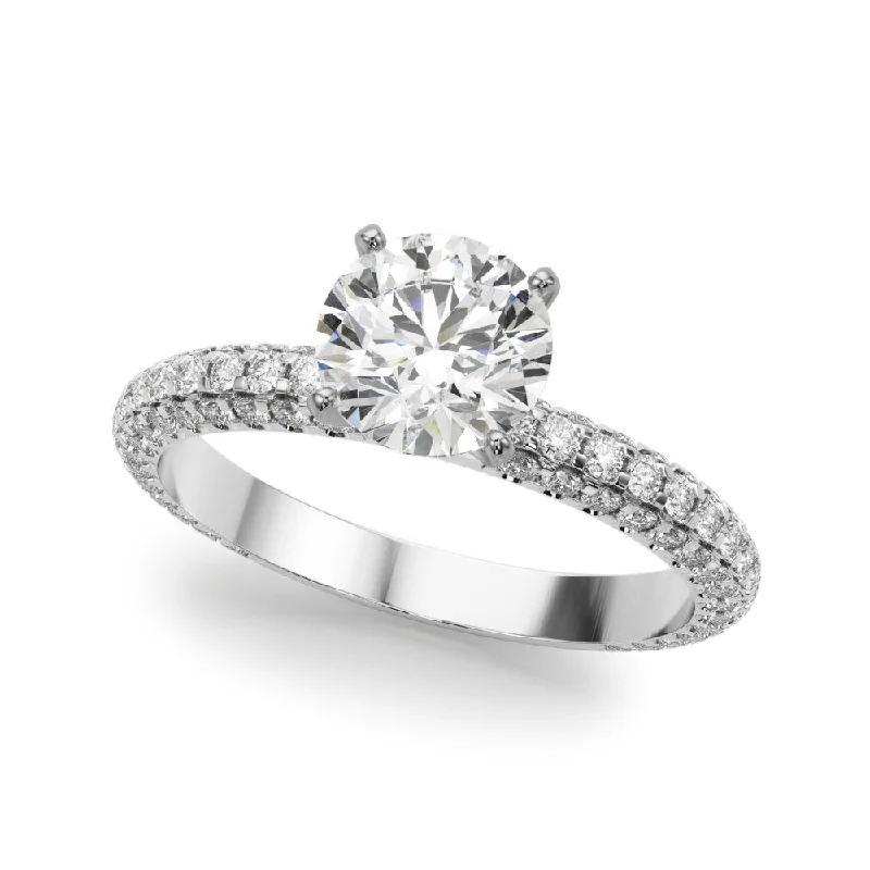 Thin-band ring-14K Engagement Ring