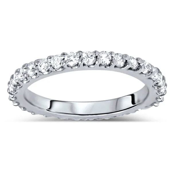 Astral design ring-14k White Gold 7/8ct TDW Diamond Eternity Wedding Band