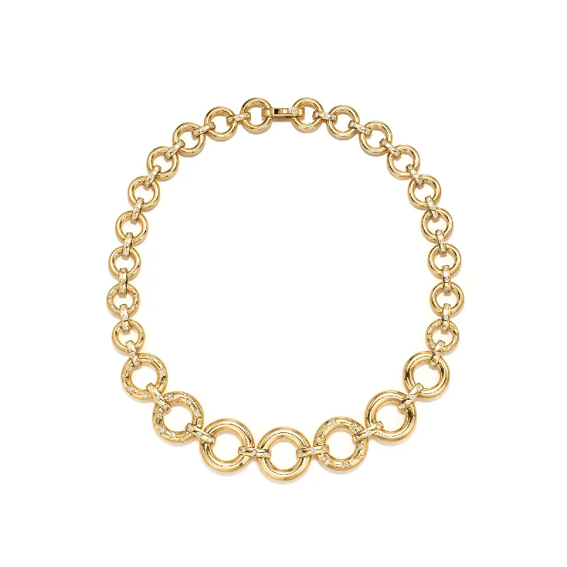 Shiny gold necklace-18K Cosmos Jean d'Arc Necklace