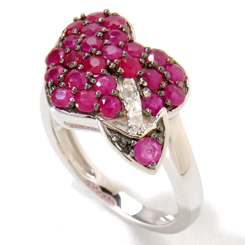 ings (戒指) - 150 Long-Tail Keywords925 Sterling Silver Ruby and Diamond Ring