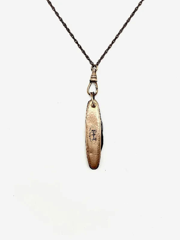 Sleek-cut necklace-Ingrid Knife Necklace