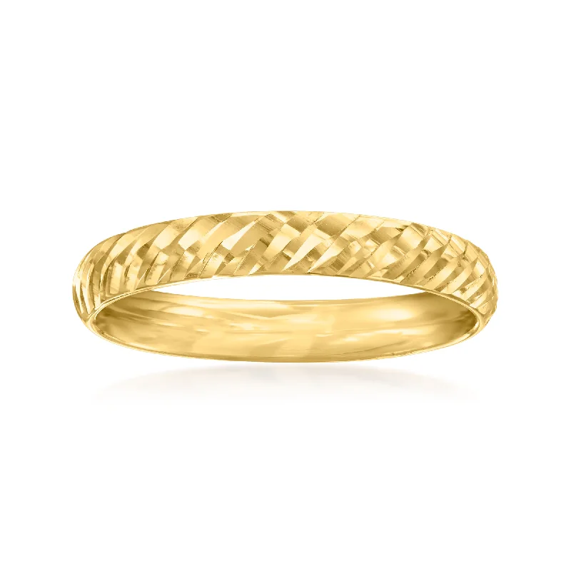 Stacked birthstone ring-Canaria 10kt Yellow Gold Twisted Ring