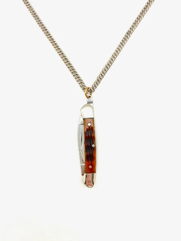 Pentagon pendant necklace-Outdoorsy