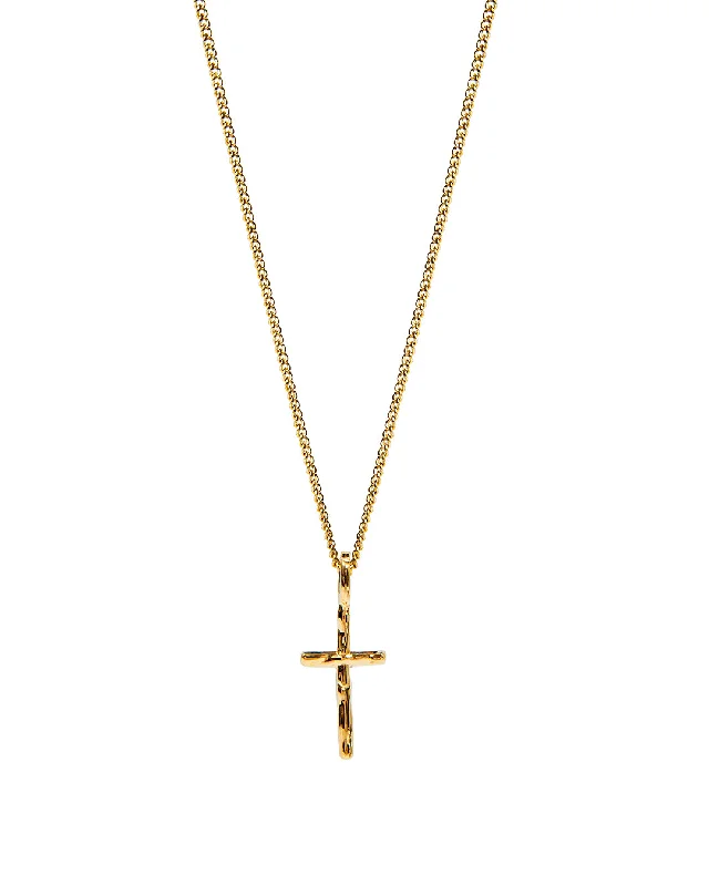 Twisting design necklace-Cross Necklace