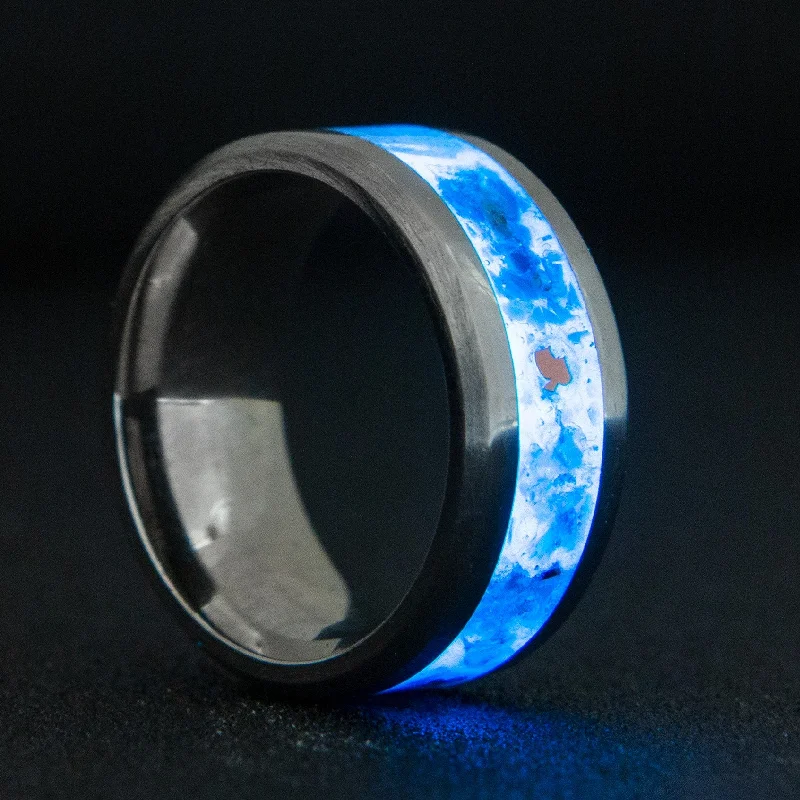 Bold garnet ring-Custom Cobalt Chrome Glowstone Ring