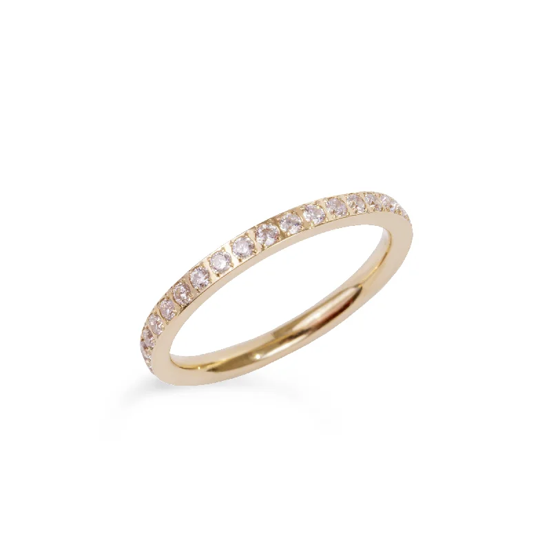 Crested band ring-Eternity ring