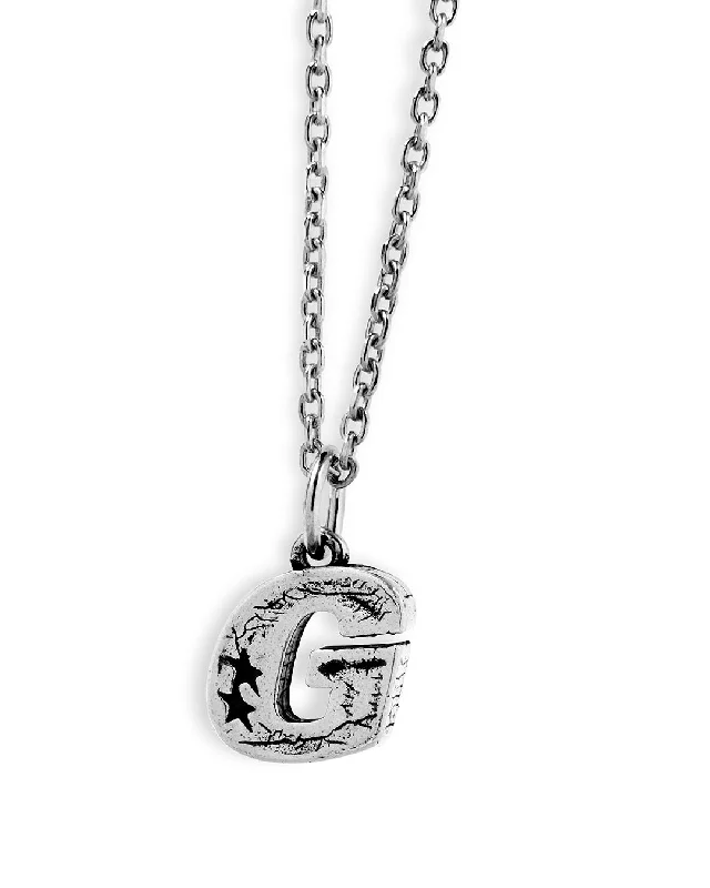 Tapered stone necklace-G Necklace