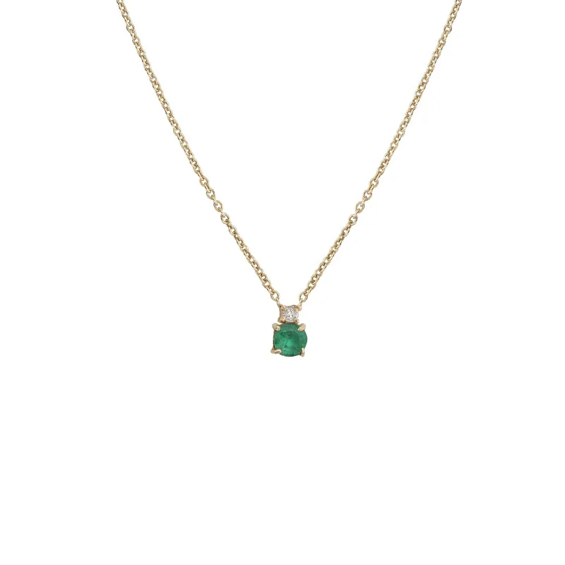 Dense sapphire necklace-Lewis Emerald Necklace