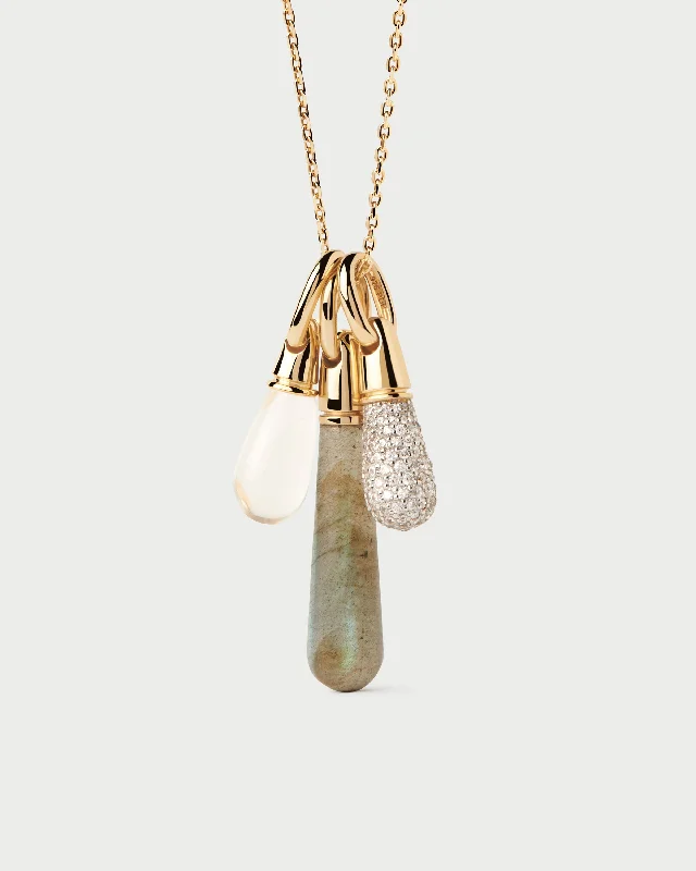 Glistening tourmaline necklace-Look Aqua 15