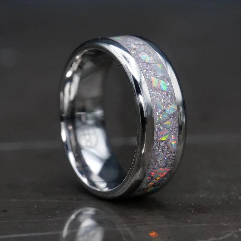 Rising ridge ring-Radiant Pearl Opal Glowstone Ring