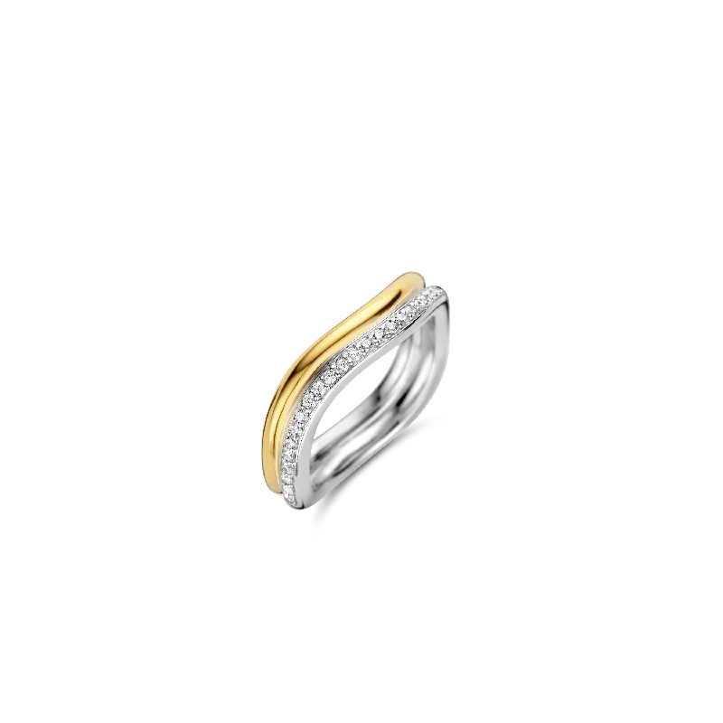 Chiseled design ring-TI SENTO Ring 12262ZY