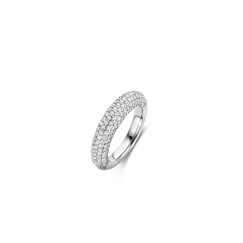 Ridged edge ring-TI SENTO Ring 12287ZI