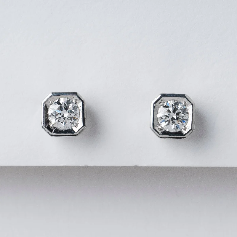 Intertwined earrings-Collins Diamond Stud Earrings