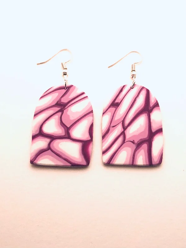 Varied stone earrings-Gigi Polymer Clay Earrings