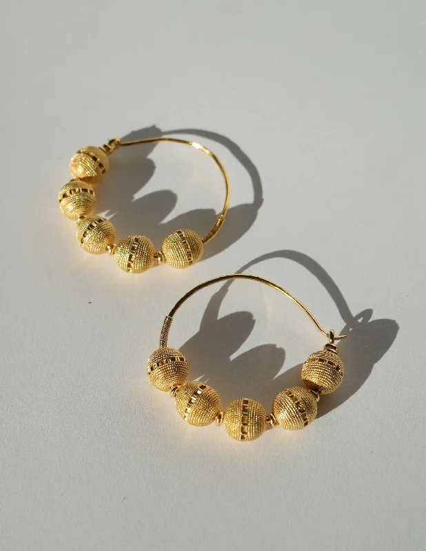 Slanted gem earrings-Samantha 24K Gold Vermeil Earrings