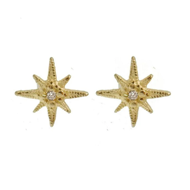 Stained enamel earrings-Tiny Gratitude Star Studs