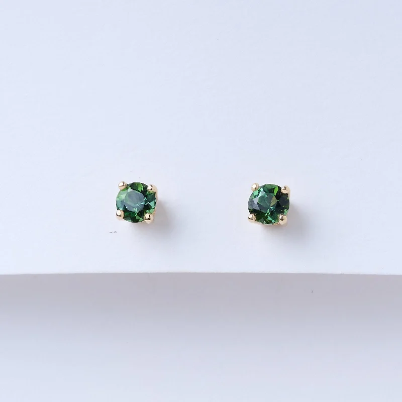 Rising ridge earrings-Tourmaline Stud Earrings